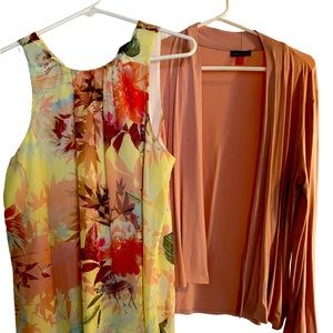 Vince camuto Beautiful tank top and long sleeve top layer